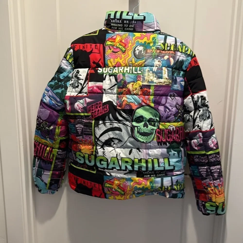 SUGARHILL ANXIETY PUFFER  JACKET, Size Medium
